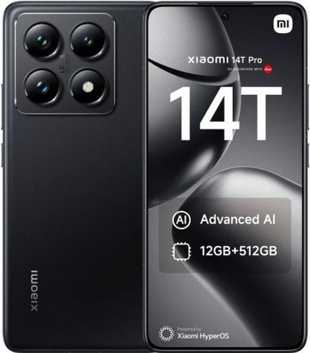 Produktbild Xiaomi 14T Pro (512 GB, Titan Black, 6.67", Dual SIM, 5G)