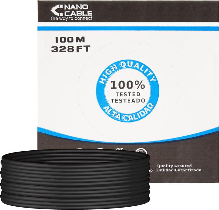 Actual product image Nanocable 10.20.0302-EXT-BK (CAT5e, 100 m)