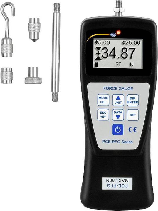 Actual product image PCE Instruments PCE-PFG 50 Dynamometer factory standard (without certificate) (Force measuring device)
