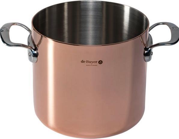 Actual product image de Buyer Prima Matera cooking pot induction, with lid (20 cm, Pot, Copper, Stainless steel)