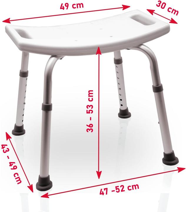 Produktbild Besco Duschhocker, Classic (150 kg)
