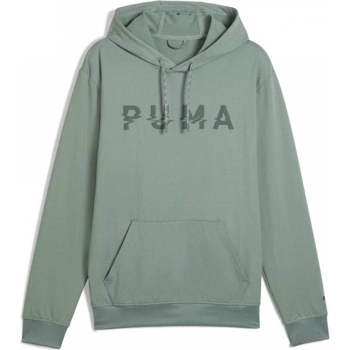 Puma, Herren, Pullover, M Cloudspun Branded Hoodie, Grau, (L)
