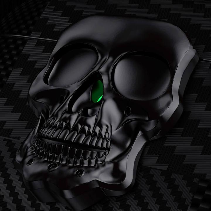 Produktbild Cover-Discount AirPods 4 Skull Schutzhülle mit Karabiner (Kopfhörer Hülle)