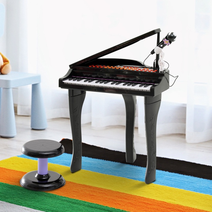 Produktbild Homcom Kinderklavier inklusive Hocker (Englisch, Deutsch)