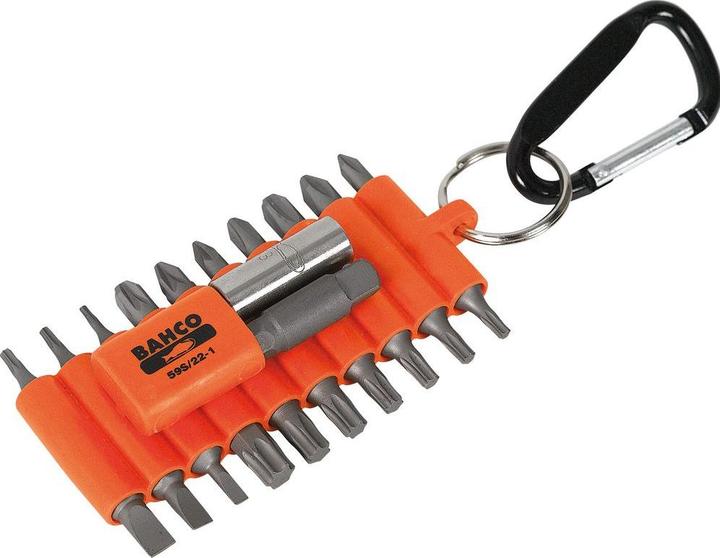 Produktbild Bahco 1/4"-Bitsatz im Gummihalter für Schlitz-, Phillips-, Pozidriv- und TORX-Schrauben - 22-teilig (Kreuz Phillips PH, Kreuz Pozidriv PZ)