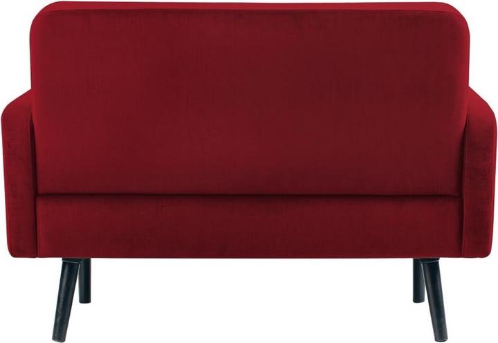 Produktbild Paperflow 2-Sitzer Sofa LISBOA rot schwarz Stoff (2-Sitzer)