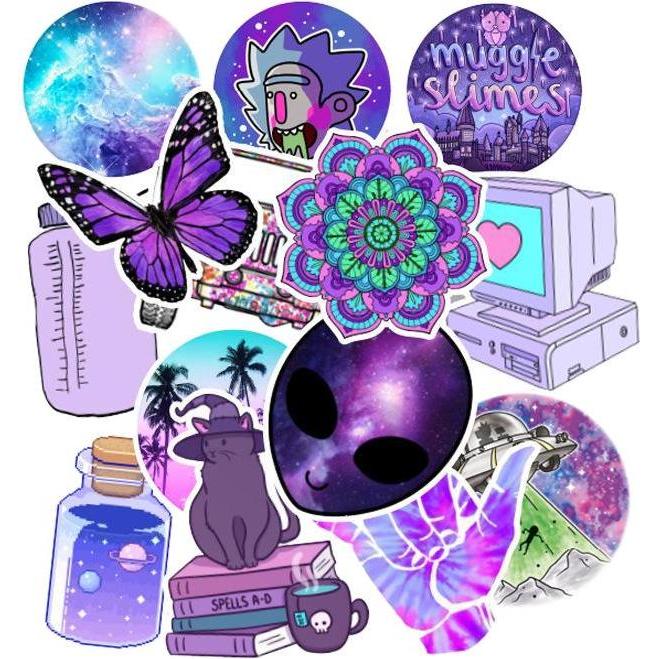 JTI, Sticker, Packung mit Aufklebern - Lila Mix 2