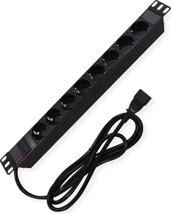 Produktbild Roline 48.26cm 19 Zoll Steckdosenleiste 8fach C14-Stecker schwarz 2.0 m