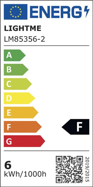 Energie-Label LightMe Lampe (B15d, 575 lm, 1x)