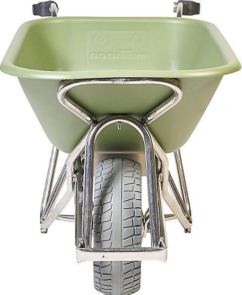 Actual product image Matador PROFI-MAX electric wheelbarrow, 90 l HDPE tray, green.