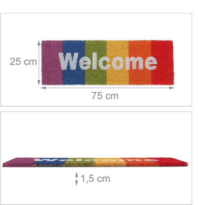 Produktbild Relaxdays Fussmatte (75 x 25 x 1.5 cm)