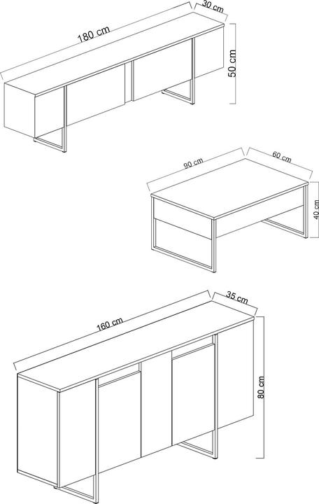 Actual product image Skye Decor Luxe (180 x 30 x 50 cm)