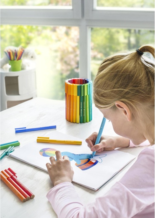 Immagine prodotto Faber-Castell Penna con punta in feltro Connettore (Multicolore, 80 x)