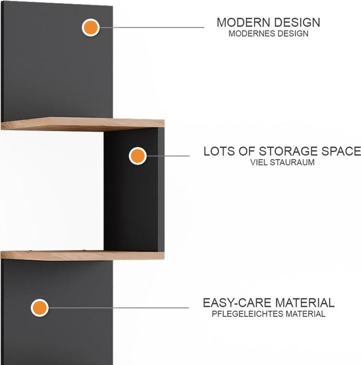 Actual product image Vicco Paolo (28 x 28 x 175.40 cm)
