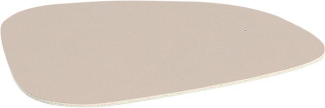 Actual product image Zeller Present Glasuntersetzer-Set Kunstleder 2-farbig 4-teilig 10x12 cm (4x, Glass coaster)