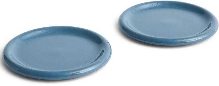 HAY Barro Plate Ø24, set of 2 - Dark blue (2x, 24 cm)