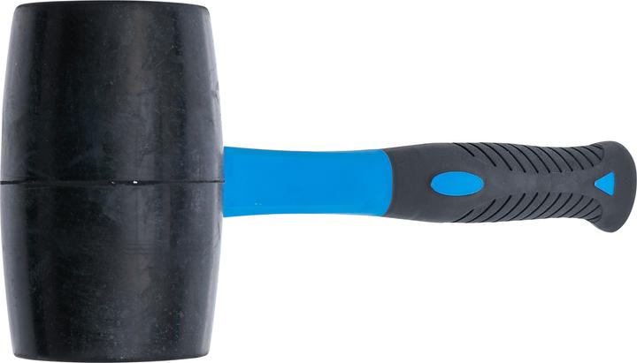 Immagine prodotto BGS Mazzuola in gomma Manico in fibra di vetro Testa nera Ø 70 mm 900 g (900 g)