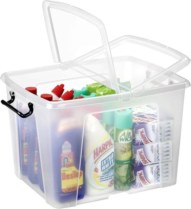 Productafbeelding Cep Smart Box HW674 CLR opbergbox klemvast met handgrepen 40 liter transparant (39.50 cm, 40 l, 1x)