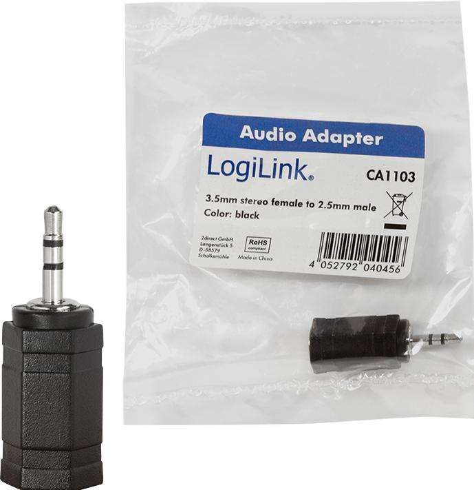 Produktbild LogiLink Stereo Headset Adapter (Klinkenadapter)