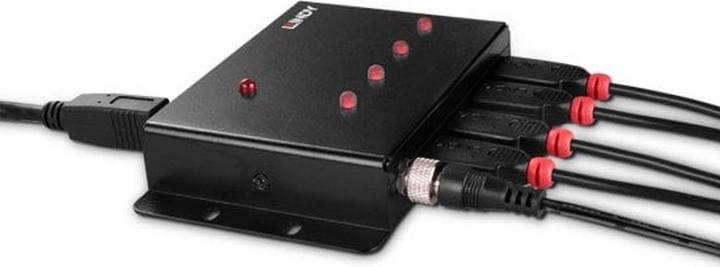 Productafbeelding Lindy 4-poorts USB 3.0 metalen hub 4 extra USB 3.0-poorten (USB-B, 4 ports)