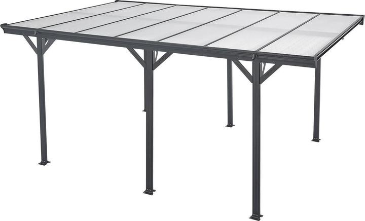 Actual product image Juskys Carport with flat roof