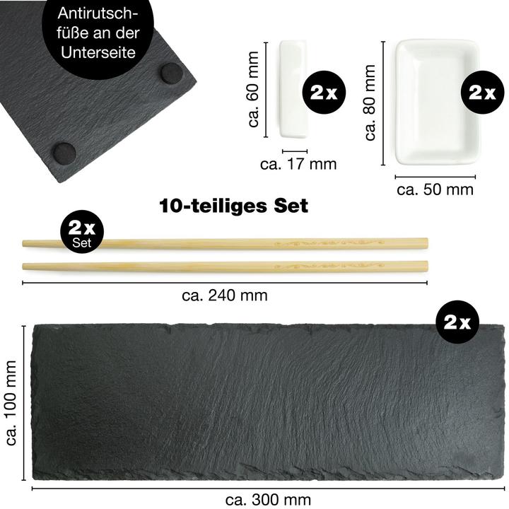 Image du produit Moritz & Moritz Set à sushi 10 pièces (10 pièce(s))