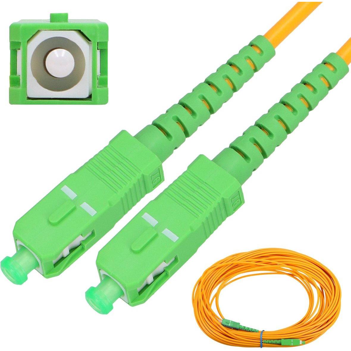 Extralink SC/APC-SC/APC Patchcord Jednomodowy, Simplex, G.657A, 3mm, 3m (3 m), Netzwerkkabel