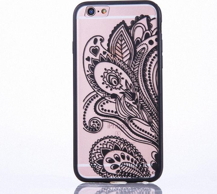Produktbild König Design Apple iPhone SE 2022 Handyhülle Mandala Case Cover Schutzhülle Bumper Schwarz