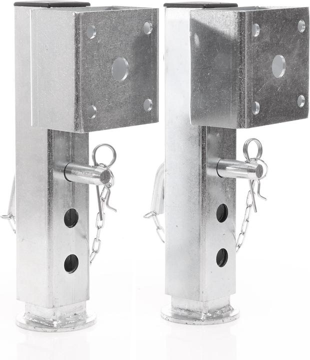 Actual product image XPOtool 2x Pivot Support Foot 350mm up to 1300kg Made of Steel for Trailers with Fixation Material
