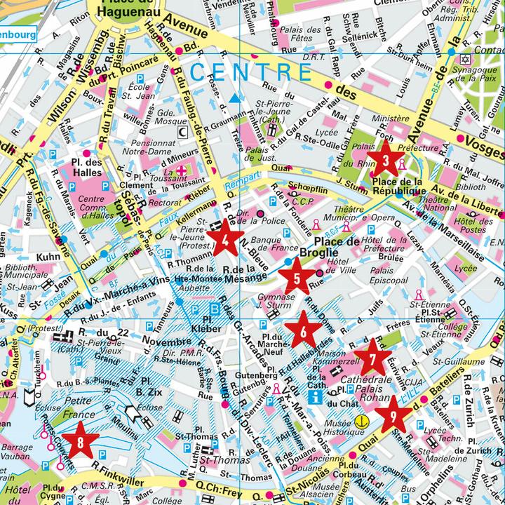 Immagine prodotto Mappa della città di Strasburgo 1:12.000