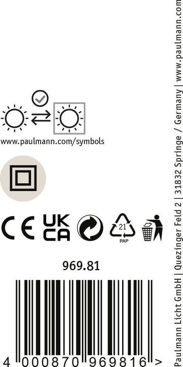 Actual product image Paulmann Mains voltage track system luminaire URail E27 (E27)