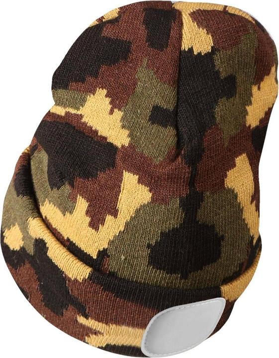 Produktbild Sixtol Cap mit Stirnlampe 180lm, wiederaufladbar, USB, Universalgrösse, Baumwolle/PE, Camouflage (180 lm)
