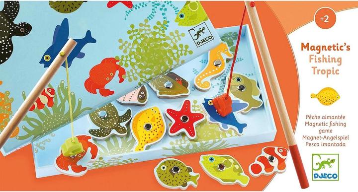 Actual product image Djeco Fishing Tropic Magnet Game (Multilingual)