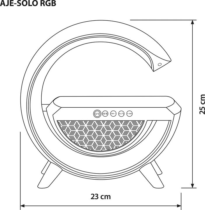 Image du produit Activejet AJE-SOLO RGB Lampe musicale à LED