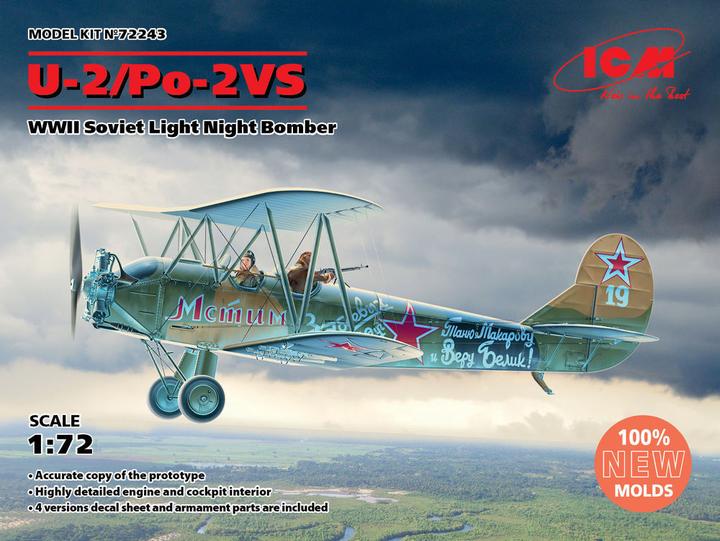 Actual product image ICM U-2/Po-2VS, WWII Soviet Light Night Bomber