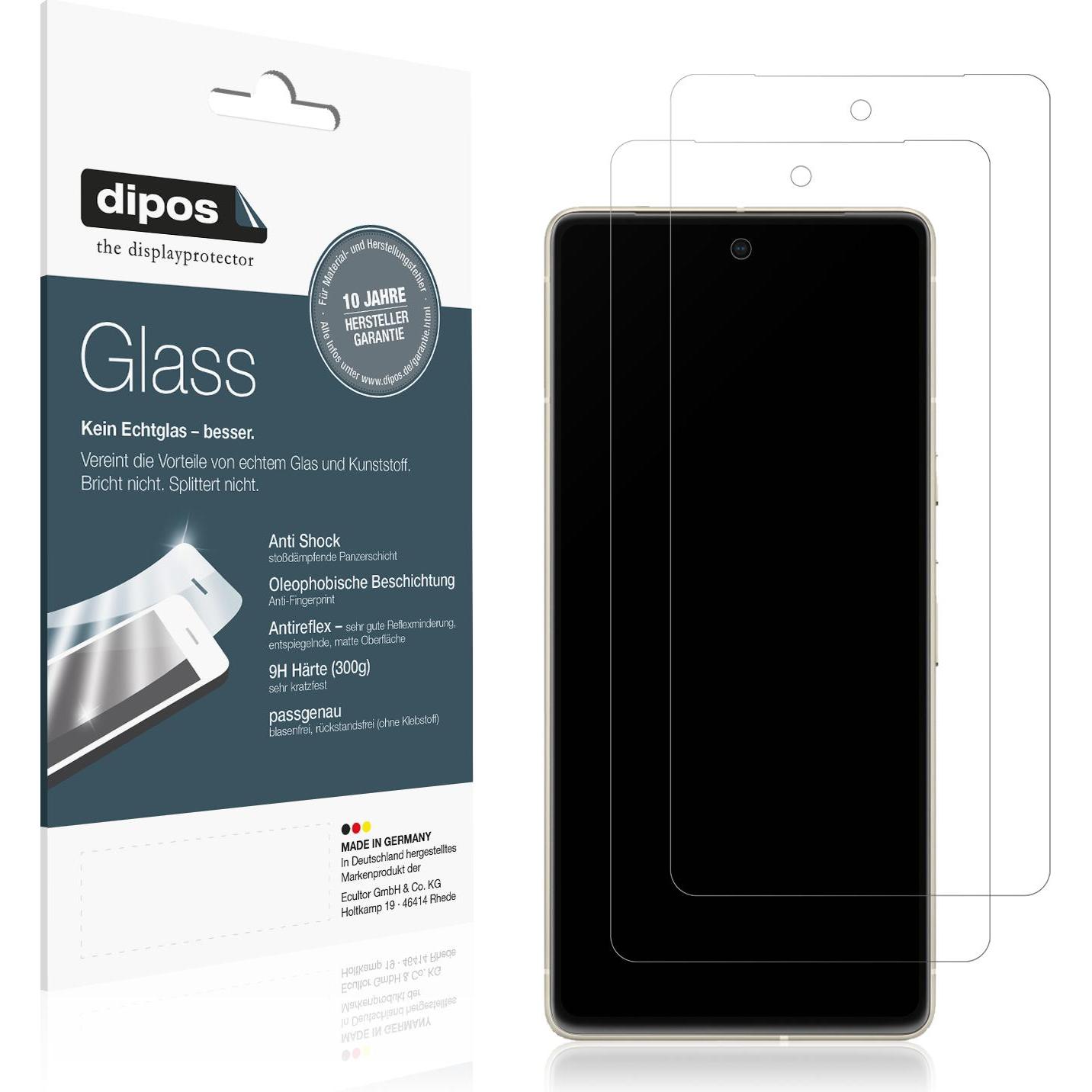 Dipos Displayschutz Anti-Shock (1 Stück, Google Pixel 7), Smartphone Schutzfolie, Transparent
