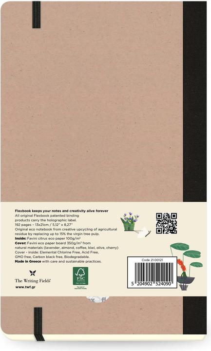 Actual product image Flexbook Notebook Ecosmiles (13 x 21 cm, Lined)