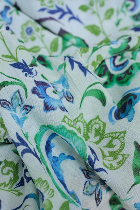 Produktbild Salsa Jeans Kurzarmbluse Ruffled Detail Print Blouse (L)