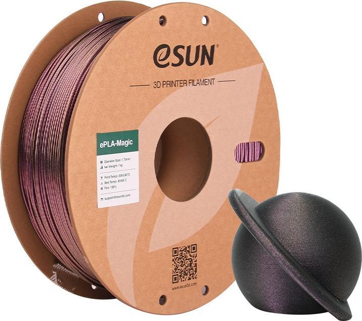 Produktbild eSUN ePLA-Magic Dark Twinkling Purple Filament 1.75mm 1Kg (PLA, 1.75 mm, 1000 g, Violett)