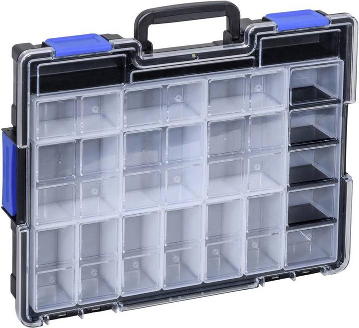 Produktbild Allit Kleinteilekoffer EuroPlus Pro >K<44.76/19, 19 Fächer aus schlagfestem Polypropylen (PP), 4 Tr