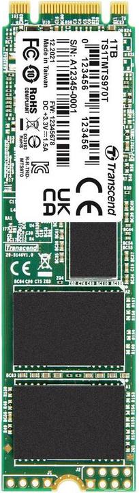 Image du produit Transcend MTS970T 1 To Interne M.2 SATA SSD 2280 SATA III Retail TS1TMTS970T (1000 Go, M.2 2280)