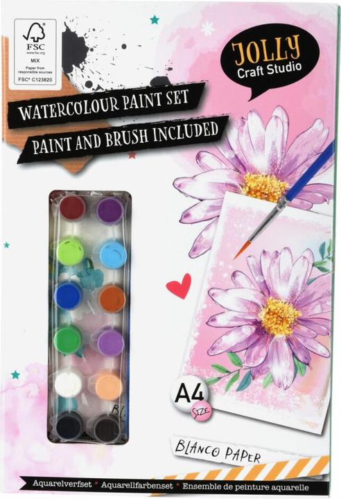 Produktbild Jolly Craft Studio Aquarellfarben-Set mit Papier