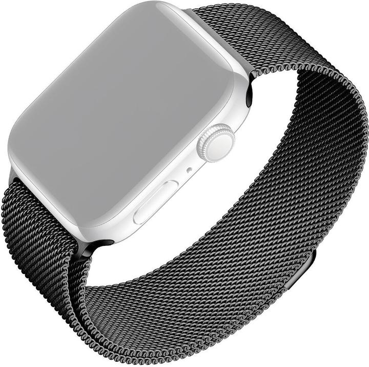 Produktbild Fixed Mesh metal rem til Apple Watch 42/44/45/49mm Sort (Edelstahl)
