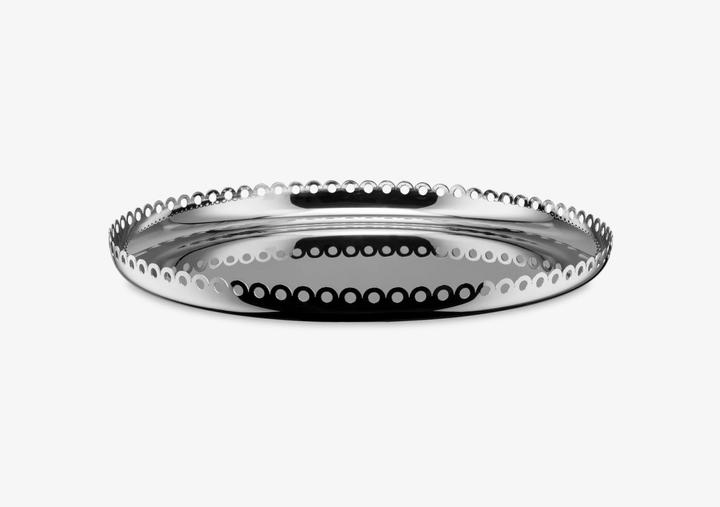 Alessi Serviceplateau EDGES argentée