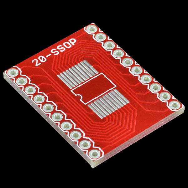Image du produit SparkFun Adaptateur SSOP vers DIP 20 broches