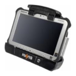 Thumbnail - Havis Fahrzeug Dock, Dual-Pass-Through, Dockingstation + USB Hub, Schwarz