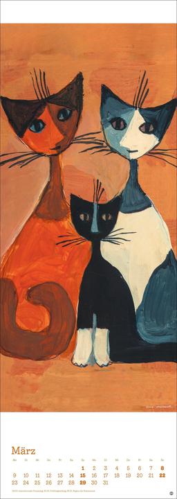 Image du produit Rosina Wachtmeister Vertical Kalender 2026 (24,5 x 69 cm, Couverture rigide, Allemand)