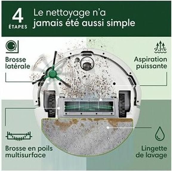 Image du produit iRobot Roomba 105 Combo Robot + AutoEmpty Dock (Robot d'aspiration et de nettoyage)