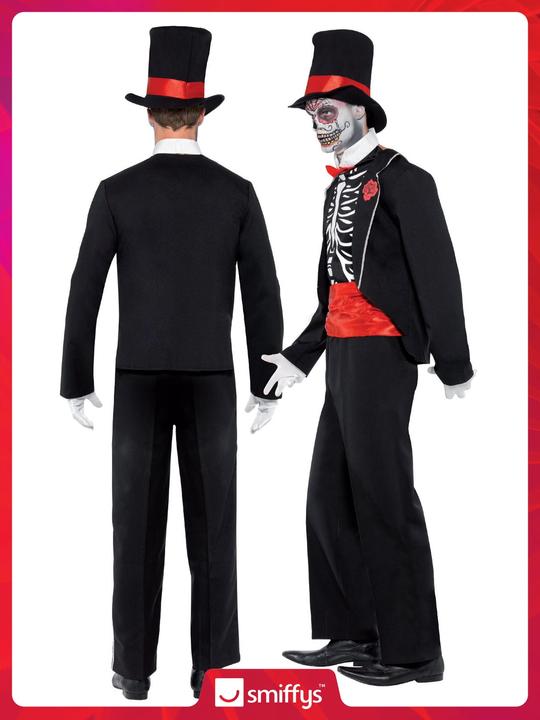Image du produit Smiffys Costume de squelette du jour des morts (M)