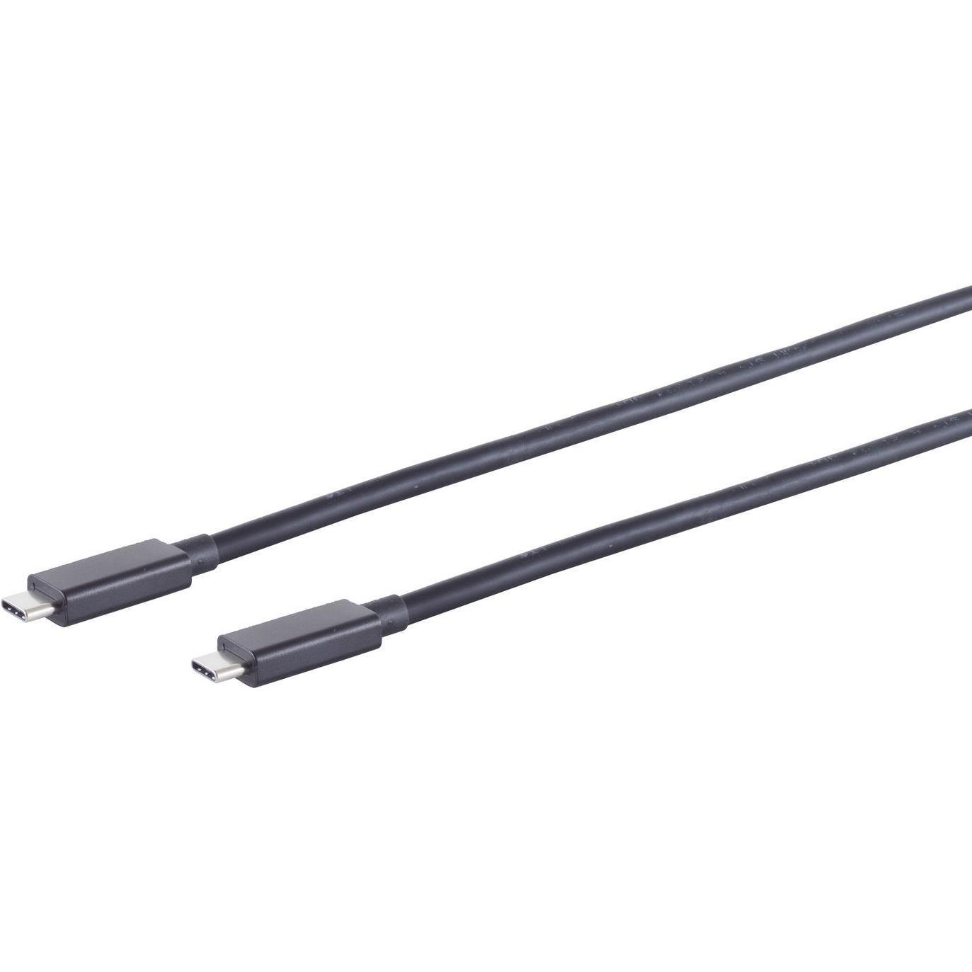 Shiverpeaks S/CONN maximum connectivity USB-C Verbindungskabel--USB Kabel Typ-C Stecker auf Typ C Stecker, 4.0 G (0.25 m...